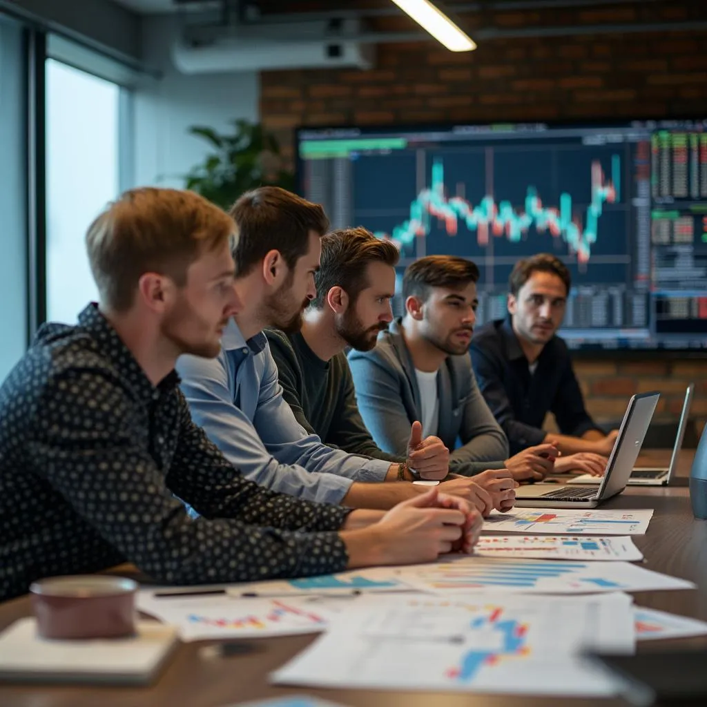 Reunión de estrategia del equipo de AlphaInversiones